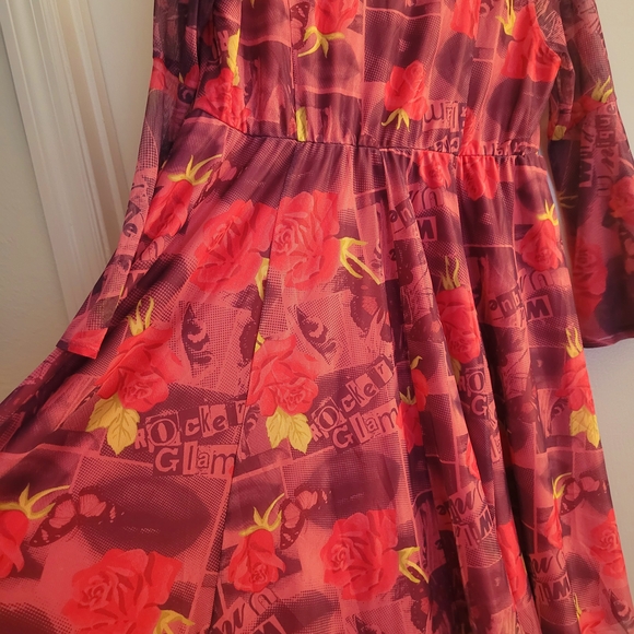 💮 Betsey Johnson Pink Fit and Flare Dress - Picture 7 of 14